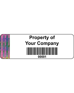 Personalised Tamper Evident Asset Labels 60x20mm