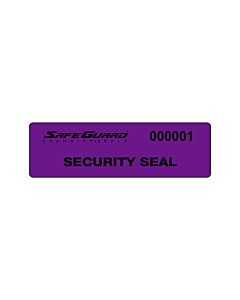 SafeGuard No Residue Seal Labels 100x25mm
