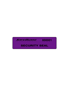 SafeGuard No Residue Seal Labels 75x20mm