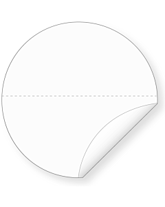 75mm Clear Seal Stickers with Perforation