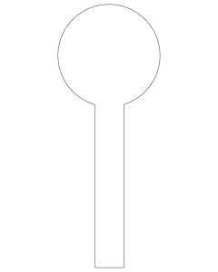 White Jar Seal Labels 35x90mm