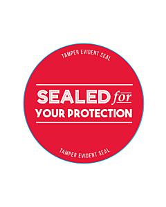 Takeaway Packaging Seal Labels 60mm