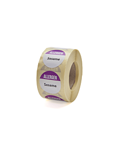 Allergen Sesame Labels 25mm Permanent