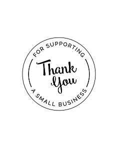 Thank You For Supporting a Small Business Stickers 40mm