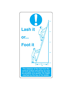 Ladder Safety Labels 50x100mm