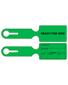 Ready For Hire Loop Through Tags 245x60mm