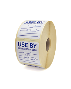 Use By Stickers 50x50mm