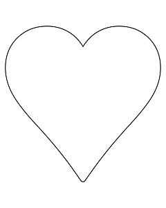 White Heart Stickers 43x43mm