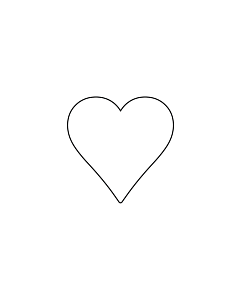 White Heart Stickers 15x15mm