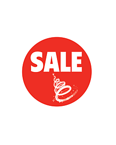Christmas Sale Stickers 30mm